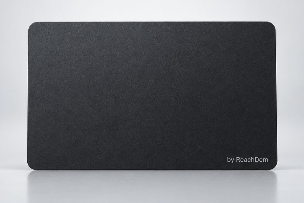 Matte Black card, back